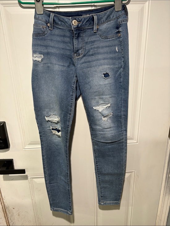 Maurices Denim - Maurices Distressed Blue Skinny Jeans - Classic Fit